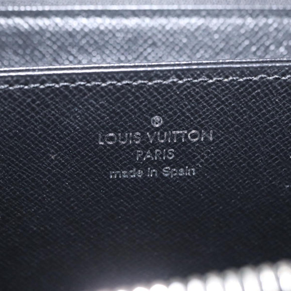 LOUIS VUITTON Epi Zippy Wallet Long Wallet Black M64838 LV Auth 206542A