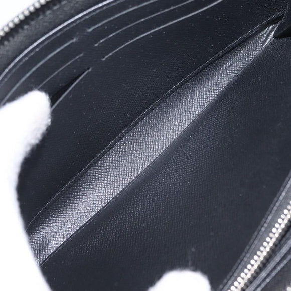 LOUIS VUITTON Epi Zippy Wallet Long Wallet Black M64838 LV Auth 206542A