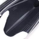 LOUIS VUITTON Epi Zippy Wallet Long Wallet Black M64838 LV Auth 206542A-22