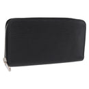 LOUIS VUITTON Epi Zippy Wallet Long Wallet Black M64838 LV Auth 206542A-1