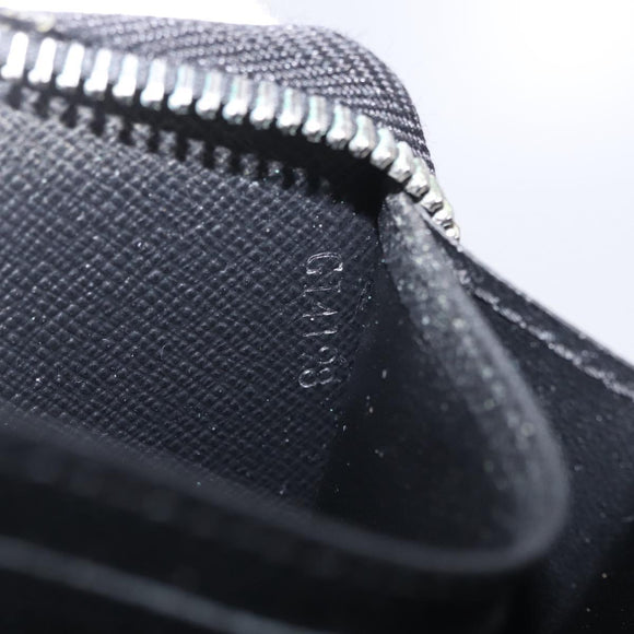 LOUIS VUITTON Epi Zippy Wallet Long Wallet Black M64838 LV Auth 206542A
