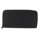 LOUIS VUITTON Epi Zippy Wallet Long Wallet Black M64838 LV Auth 206542A-13