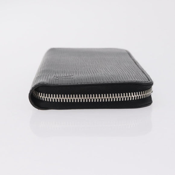 LOUIS VUITTON Epi Zippy Wallet Long Wallet Black M64838 LV Auth 206542A