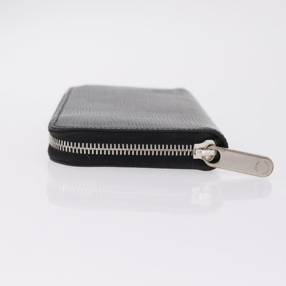 LOUIS VUITTON Epi Zippy Wallet Long Wallet Black M64838 LV Auth 206542A