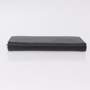 LOUIS VUITTON Epi Zippy Wallet Long Wallet Black M64838 LV Auth 206542A-6