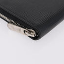 LOUIS VUITTON Epi Zippy Wallet Long Wallet Black M64838 LV Auth 206542A-7