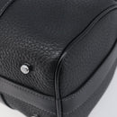 Coach Hand Bag Leather 2way Black Silver Auth 206548A-12
