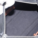 Coach Hand Bag Leather 2way Black Silver Auth 206548A-20
