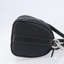 Coach Hand Bag Leather 2way Black Silver Auth 206548A-4