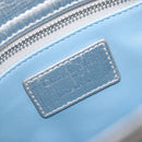 Christian Dior Canage Hand Bag Leather 2way Silver Auth 206553V-22