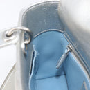Christian Dior Canage Hand Bag Leather 2way Silver Auth 206553V-25