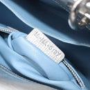 Christian Dior Canage Hand Bag Leather 2way Silver Auth 206553V-30
