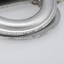 Christian Dior Canage Hand Bag Leather 2way Silver Auth 206553V-8