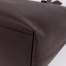 Coach Tote Bag Leather Bordeaux Silver Auth 206555A-11