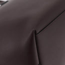 Coach Tote Bag Leather Bordeaux Silver Auth 206555A-12