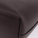 Coach Tote Bag Leather Bordeaux Silver Auth 206555A-13
