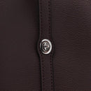 Coach Tote Bag Leather Bordeaux Silver Auth 206555A-14