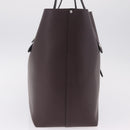 Coach Tote Bag Leather Bordeaux Silver Auth 206555A-5
