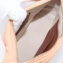 Coach Chain Shoulder Bag Leather Beige Gold Auth 206557A-18