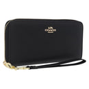 Coach Long Wallet Leather Auth 206558A-1