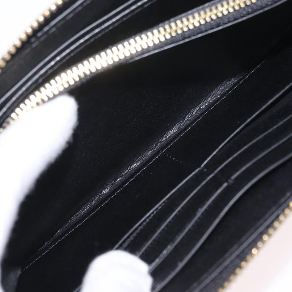 Coach Long Wallet Leather Auth 206558A