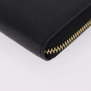 Coach Long Wallet Leather Auth 206558A-9