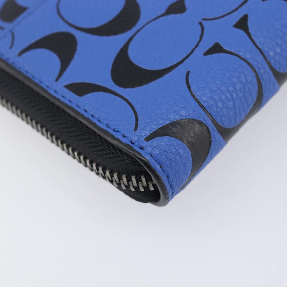 Coach Signature Long Wallet Leather Auth 206559A