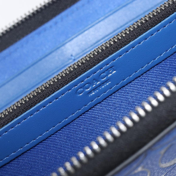 Coach Signature Long Wallet Leather Auth 206559A