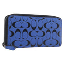Coach Signature Long Wallet Leather Auth 206559A-1