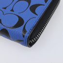 Coach Signature Long Wallet Leather Auth 206559A-8