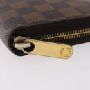 LOUIS VUITTON Damier Ebene Zippy Wallet Long Wallet N41661 LV Auth 206561-14