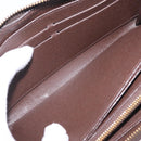 LOUIS VUITTON Damier Ebene Zippy Wallet Long Wallet N41661 LV Auth 206561-17