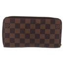 LOUIS VUITTON Damier Ebene Zippy Wallet Long Wallet N41661 LV Auth 206561-4