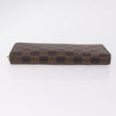 LOUIS VUITTON Damier Ebene Zippy Wallet Long Wallet N41661 LV Auth 206561-9