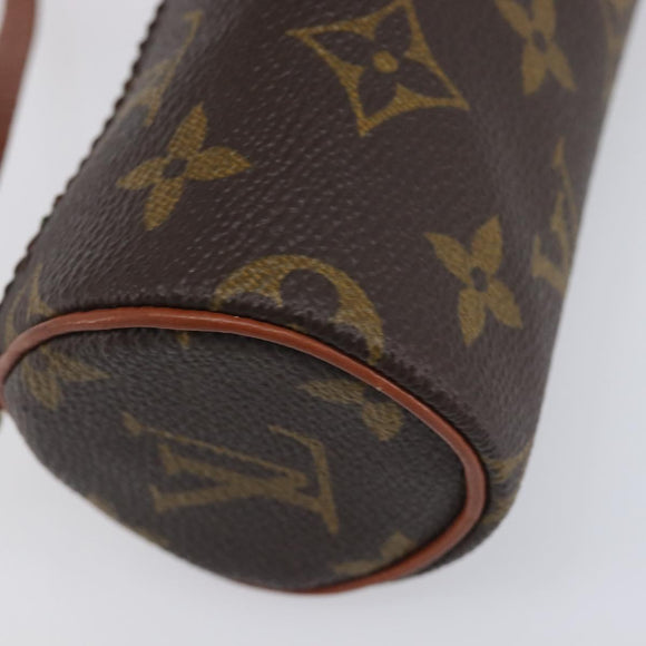 LOUIS VUITTON Monogram Papillon Pouch LV Auth 206562