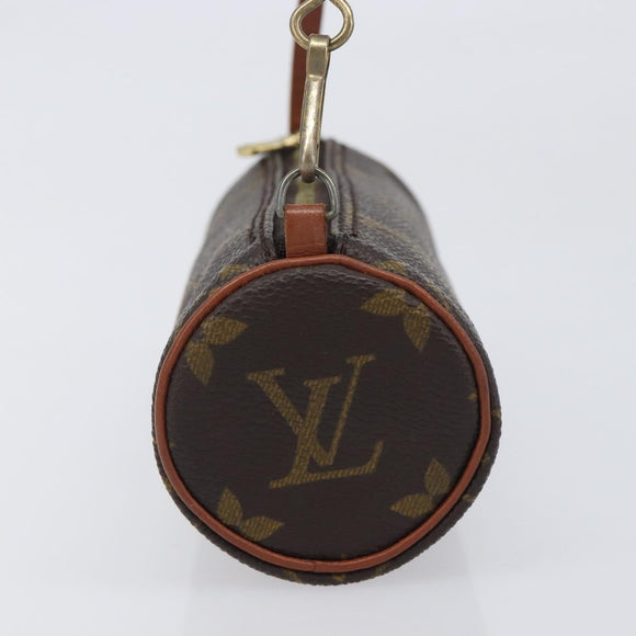 LOUIS VUITTON Monogram Papillon Pouch LV Auth 206562