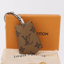 LOUIS VUITTON Monogram Cloche Kure Key Holder Brown White M67849 LV Auth 206565M-12