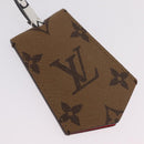 LOUIS VUITTON Monogram Cloche Kure Key Holder Brown White M67849 LV Auth 206565M-2