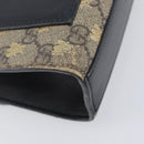 GUCCI GG Supreme Padlock Chain Shoulder Bag PVC Beige Gold 409487 Auth 206567-14