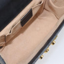 GUCCI GG Supreme Padlock Chain Shoulder Bag PVC Beige Gold 409487 Auth 206567-22