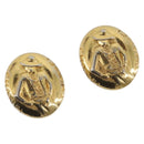 CHANEL Earring Metal Gold CC Auth 206568M-1