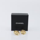 CHANEL Earring Metal Gold CC Auth 206568M-12