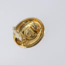 CHANEL Earring Metal Gold CC Auth 206568M-7