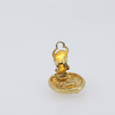 CHANEL Earring Metal Gold CC Auth 206568M-9