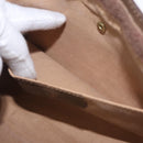GUCCI GG Supreme Web Sherry Line Clutch Bag PVC Beige Gold 89 01 033 Auth 206572-17