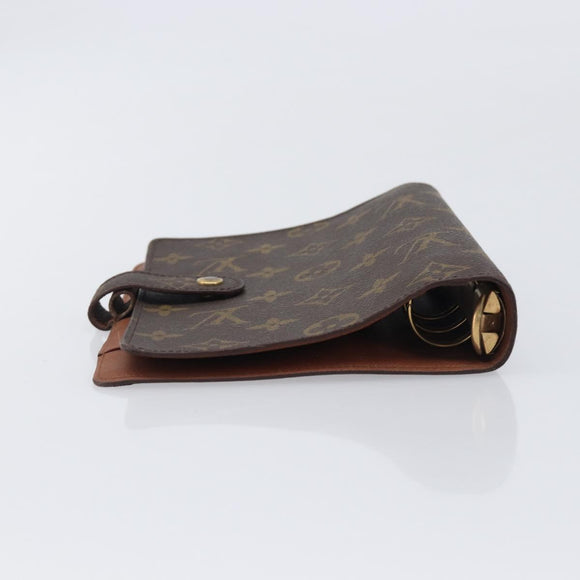 LOUIS VUITTON Monogram Agenda MM Day Planner Cover R20105 LV Auth 206573