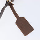 PRADA Shoulder Bag Leather Brown Gold Auth 206575-19