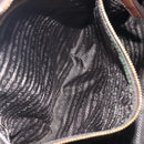 PRADA Shoulder Bag Leather Brown Gold Auth 206575-25