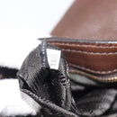 PRADA Shoulder Bag Leather Brown Gold Auth 206575-27