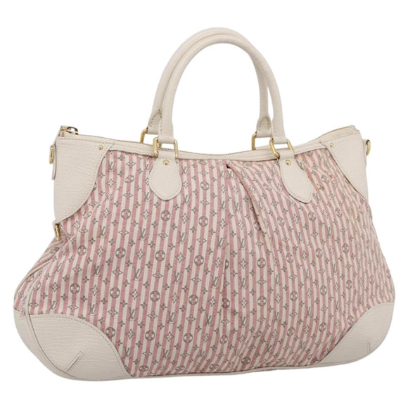 LOUIS VUITTON Monogram Mini Lin Croisette Marina PM Pink M95495 LV Auth 206600